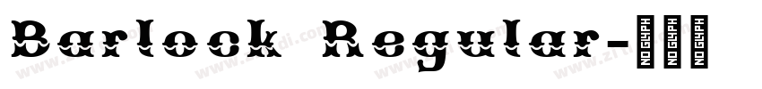 Barlock Regular字体转换